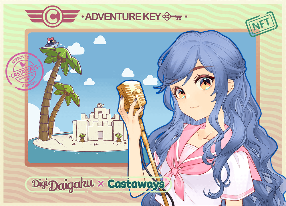 DigiDaigaku Genesis Adventure Key Castaways #1304 - Nako