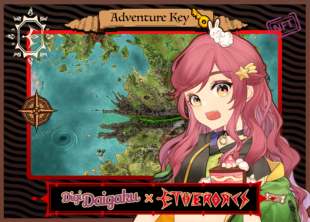 DigiDaigaku #1013 - Kendall | EtherOrcs Adventure Key (DigiDaigaku Genesis)