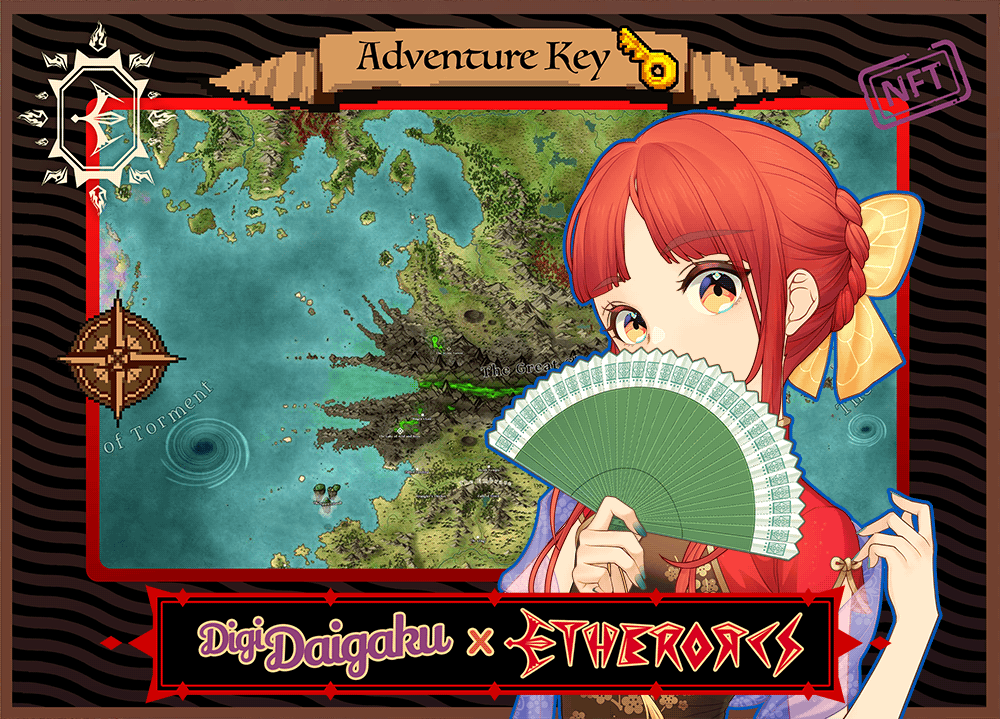 DigiDaigaku #1136 - Sonali | EtherOrcs Adventure Key (DigiDaigaku Genesis)