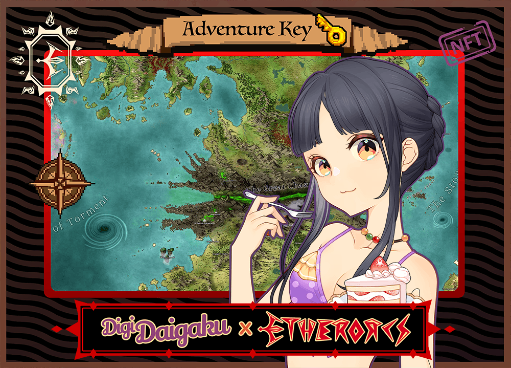 DigiDaigaku #1162 - Ferris | EtherOrcs Adventure Key (DigiDaigaku Genesis)