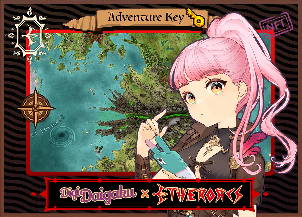 DigiDaigaku #1179 - Emma | EtherOrcs Adventure Key (DigiDaigaku Genesis)