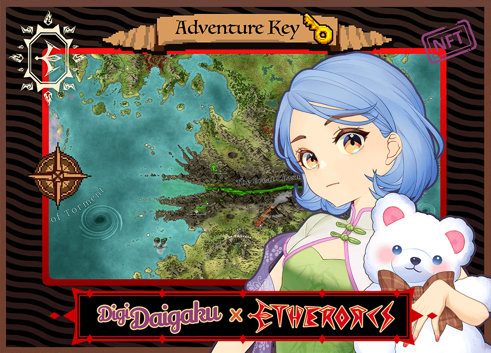 DigiDaigaku #1279 - Autumn | EtherOrcs Adventure Key (DigiDaigaku Genesis)