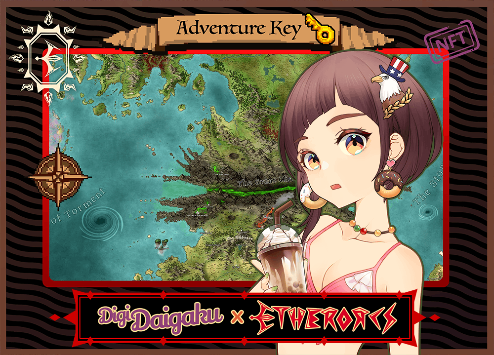 DigiDaigaku #142 - Siobhan | EtherOrcs Adventure Key (DigiDaigaku Genesis)