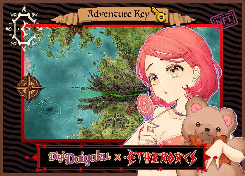 DigiDaigaku #1762 - Lilian | EtherOrcs Adventure Key (DigiDaigaku Genesis)