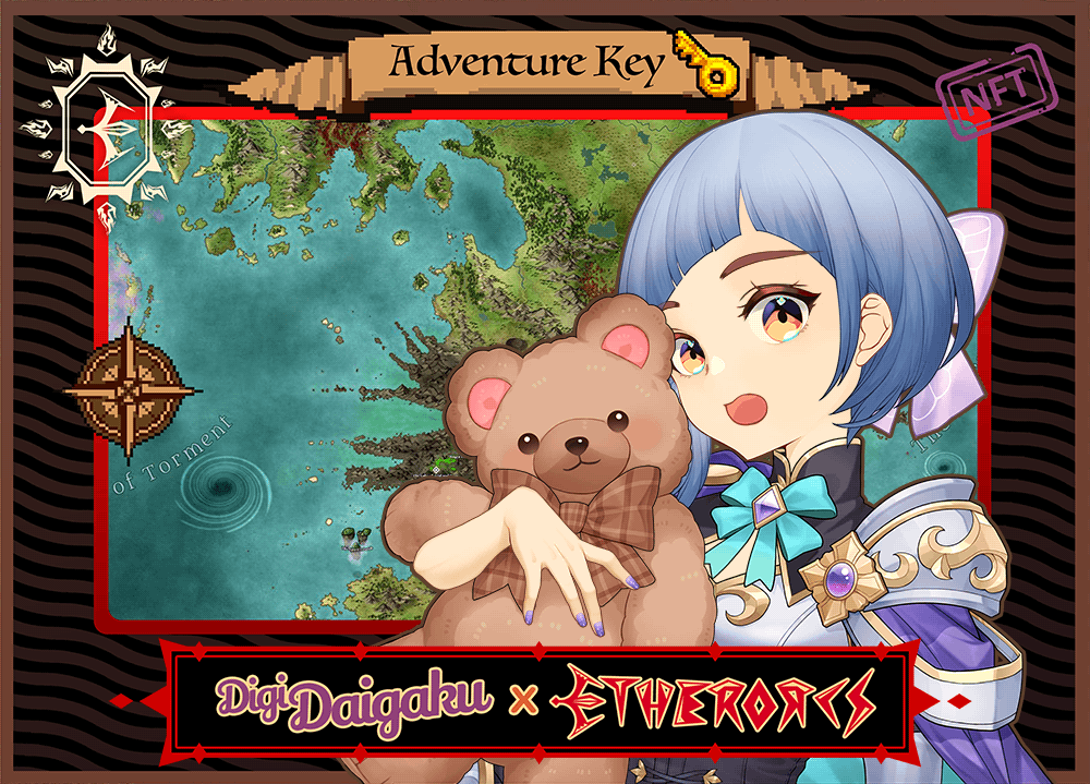 DigiDaigaku #416 - Mikuru | EtherOrcs Adventure Key (DigiDaigaku Genesis)